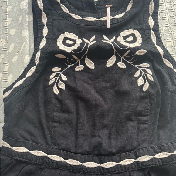 Free People Birds of a Feather Dress in Black - Picture 3 of 4